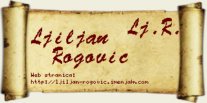 Ljiljan Rogović vizit kartica